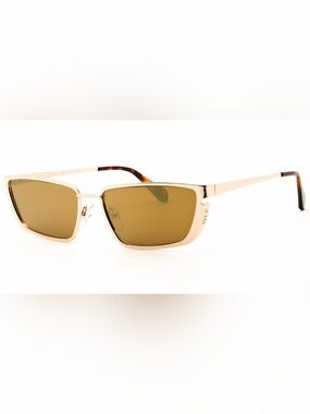 Off-White Gold/Brown Unisex Sunglasses (NWT)